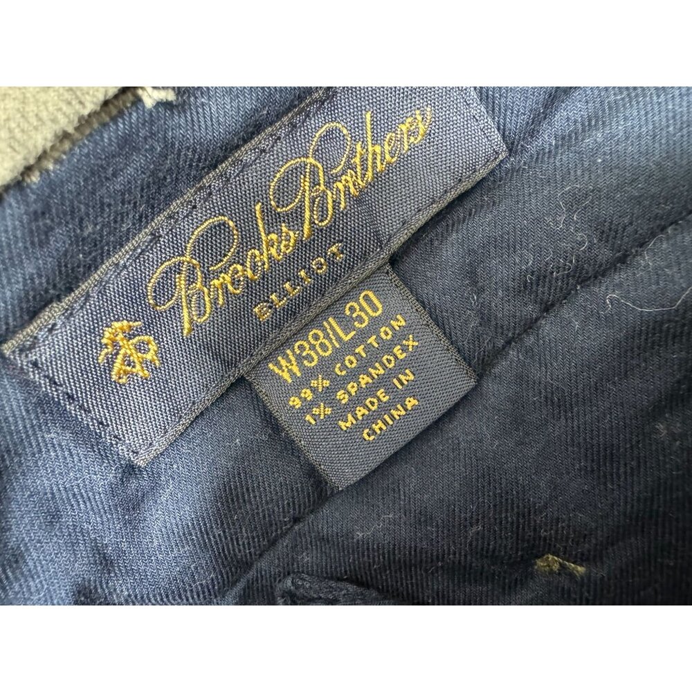 Brooks Brothers Corduroy Elliot Pants Mens 38X30 Cuffed Pleated Trouser Stretch - Picture 5 of 11